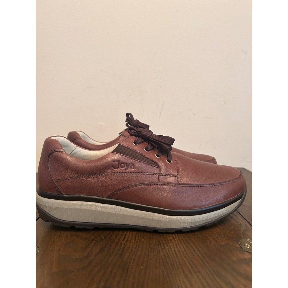 JOYA Cruiser II Brown Leather Men's Size 10.5 Orthopedic Walking Casual Shoes
